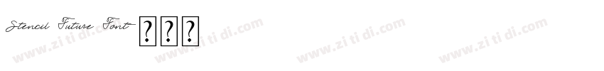 Stencil Future Font字体转换